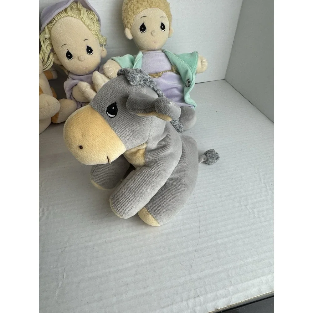 Precious Moment Plush‎ Lot Of 6 By Enesco Giraffe Donkey Boy Girl Dinosaur Tree